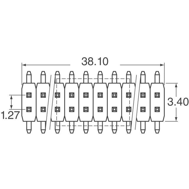 20021121-00060T4LF Amphenol ICC (FCI)  Headers Male Pins